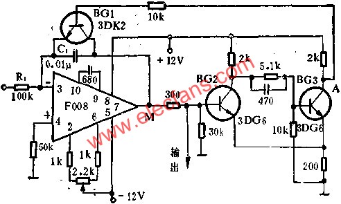电压-频率变换器电路图  www.elecfans.com