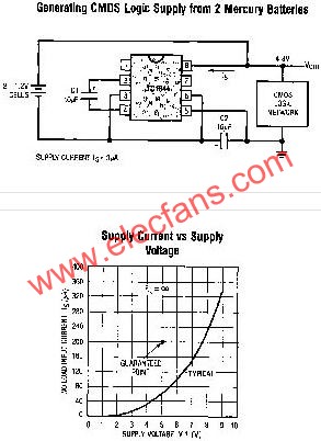 LTC1044典型应用电路  www.elecfans.com