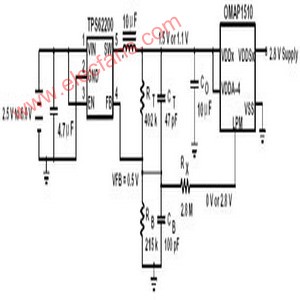 TPS62200可调式降压型转换器实现动态电压缩放技术电路图 http://www.elecfans.com