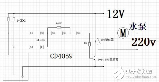 cd4069电路图_cd4069典型应用电路