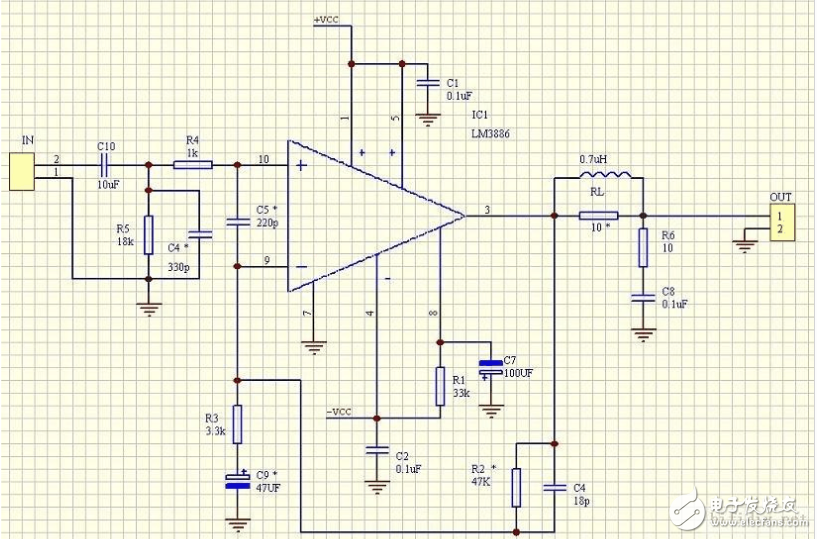 lm3886介绍_lm3886功放电路图分享