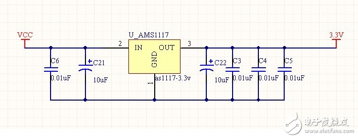 LM1117的测试方法 lm1117-3.3应用电路图