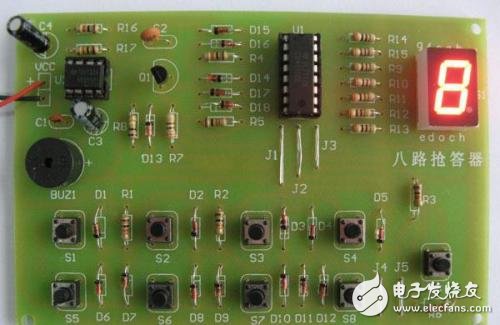 基于cd4511的八路抢答器电路