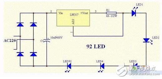 LM317集成稳压电路在LED显示电路中的应用