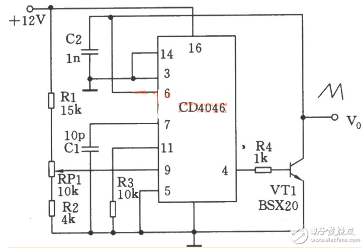 cd4046应用电路图大全（金属探测仪/频率计/充电器/信号发生器）
