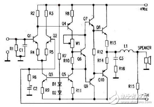 全对称ocl功放电路图（四款全对称ocl功放电路设计原理图详解）