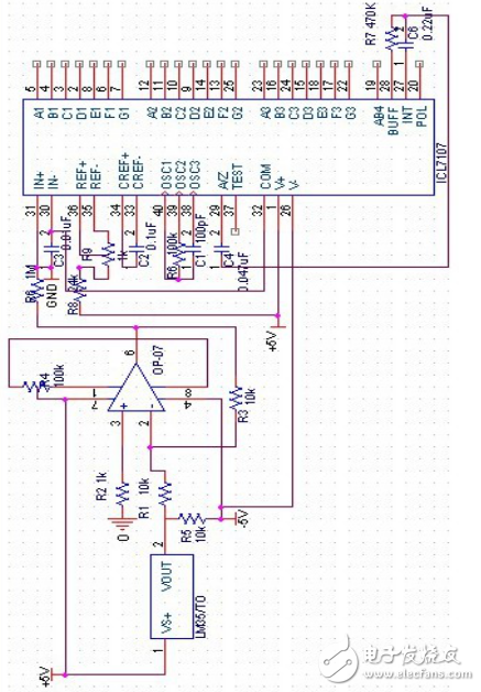 基于icl7107的温度计的设计