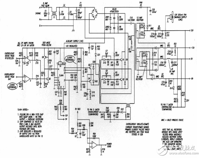 l6599开关电源图（几种l6599开关电源电路原理图详细）