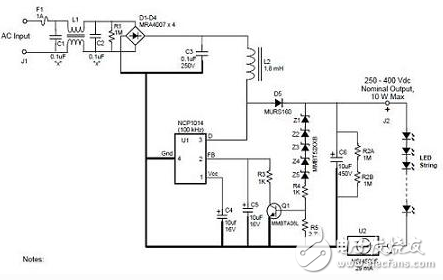 常见led驱动电源电路设计大全（十款电路设计原理图详解）