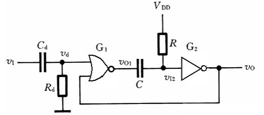 单稳态触发器电路图大全（555/LM324/晶体管/时基电路）