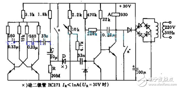 典型继电器电路图大全（稳压电源/无电感式模拟继电器/晶体管）