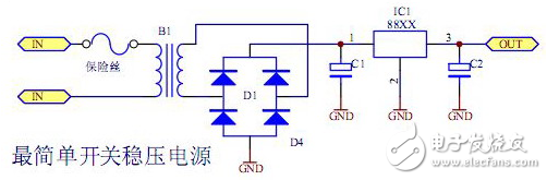 最简单的稳压电路图大全（六款最简单的稳压电路设计原理图详解）