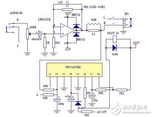 1237喇叭保护电路图大全（功率输出管/uPC1237扬声器保护电路图详解）