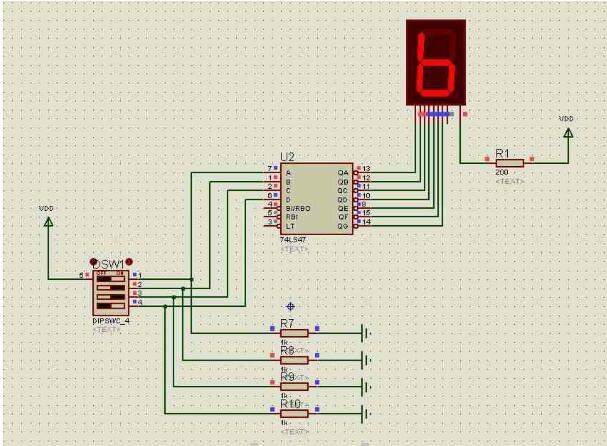 74ls47连接数码管设计电路（74ls47引脚图功能_真值表及应用电路）