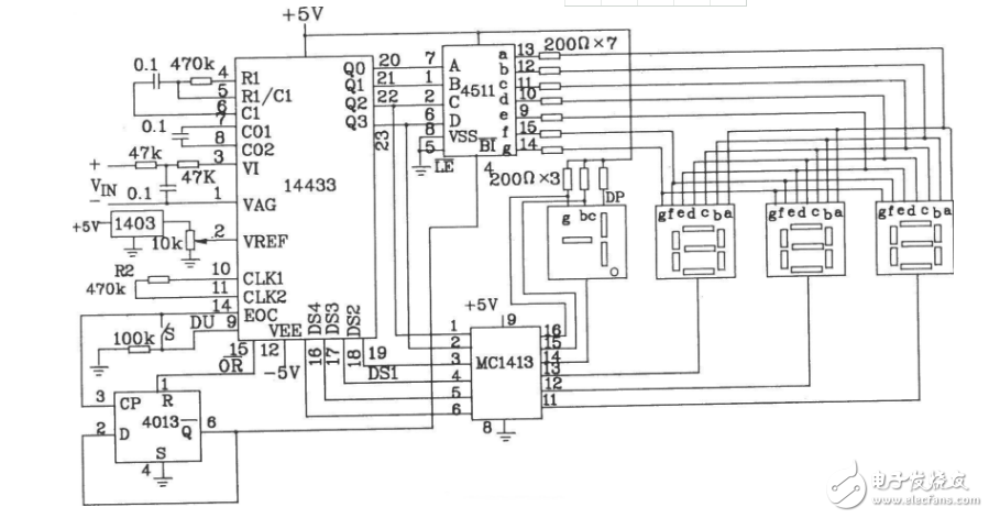 简易数字电压表电路图大全（六款模拟电路设计原理图详解）