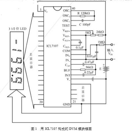 采用ICL7107实现测量值自动记忆电路