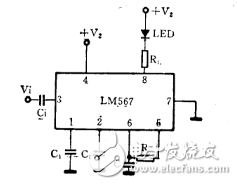 由锁相环LM567构成的校时电路