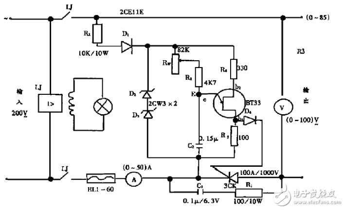 简单可控硅充电机制作（几款可控硅充电机电路图详解）