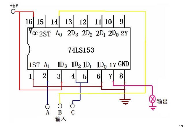 74LS153实现三人表决电路（4种方式实现三人表决电路）