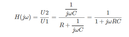 RC低通滤波器中R和C参数选择