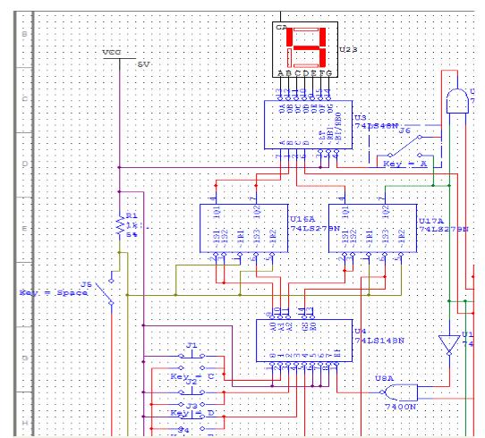 74LS148的4路抢答器