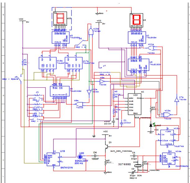 74LS148的4路抢答器