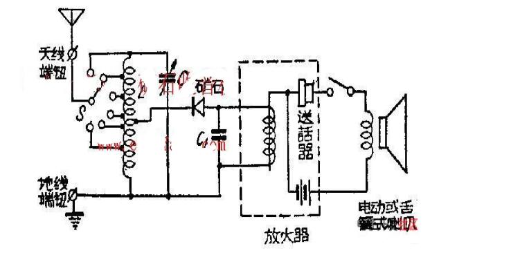 矿石收音机电路图大全