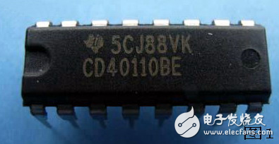CD40110组成的一位数码计数器