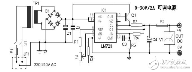 lm723可调电源电路图大全（八款lm723可调电源电路设计原理图详解）