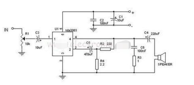 tda2003功放电路图大全（四款tda2003功放电路）