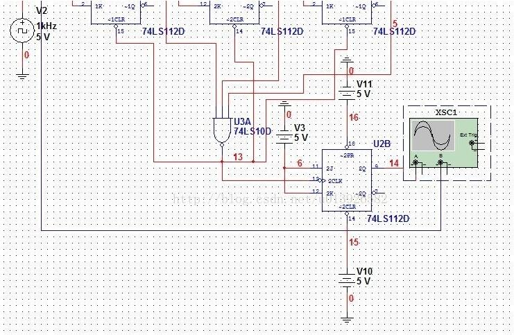 74ls112应用电路图大全（模七计数器/抢答器电路）