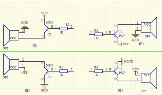 蜂鸣器驱动电路图大全（五款蜂鸣器驱动电路原理图）