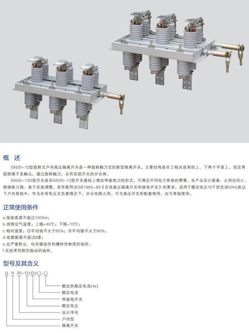 旋转式隔离开关概述