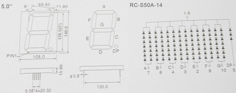 LED数位管结构原理,LED数位管特点,应用等信息资料