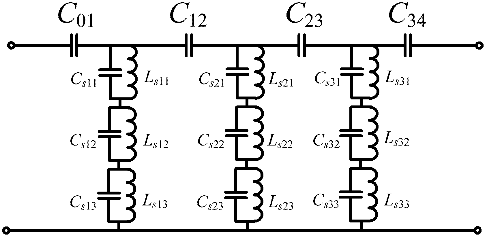 平行耦合带通滤波器基本原理 平行耦合带通滤波器耦合线节单元