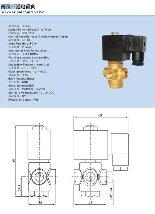 三通电磁阀分类,