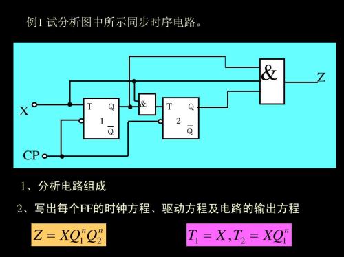 时序电路特点,时序电路分析步骤,功能描述,等信息资料