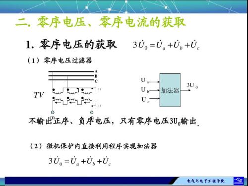 零序电流保护零序电流简介,