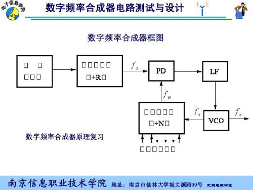 频率合成器分类,频率合成器技术指标,原理等信息资料