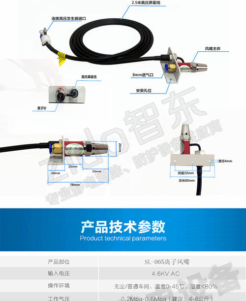 多方位离子风嘴技术参数 多方位离子风嘴测试结果