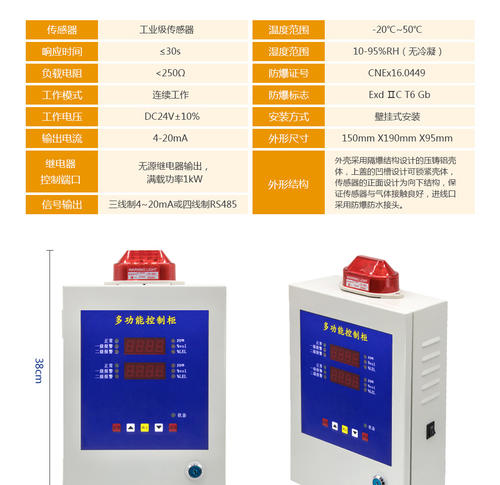 氯气检测变送器产品特性,氯气检测变送器技术参数,