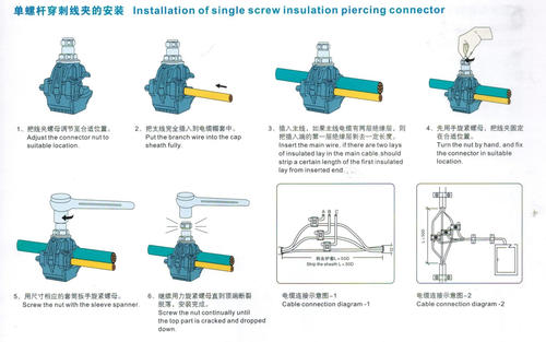 绝缘穿刺线夹原理,绝缘穿刺线夹结构特点,使用方法等信息资料