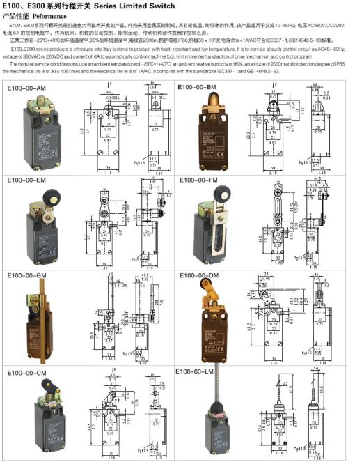 限位开关工作原理,限位开关分类,亚洲标准尺寸等信息资料