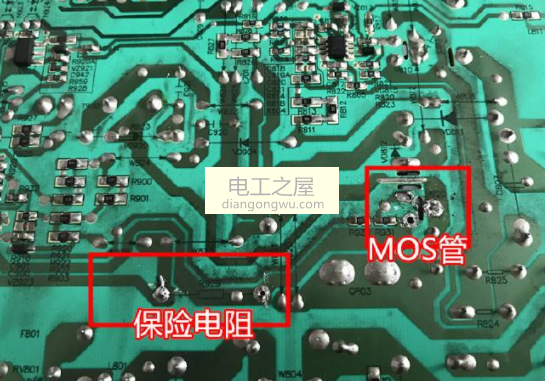 液晶电视保险丝烧了怎么修